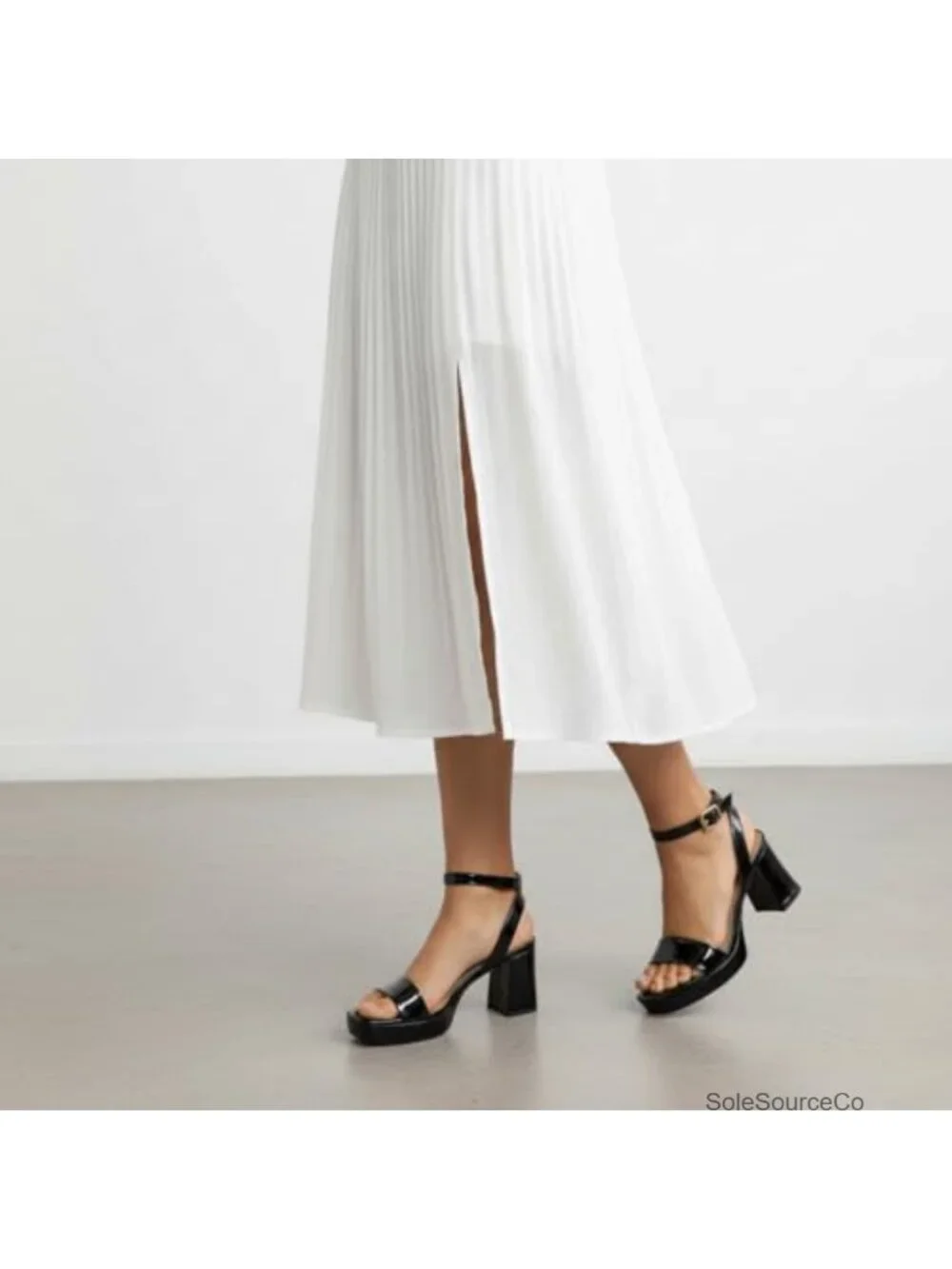 Cushionaire Cherry Platform Sandal Ankle Strap Memory Foam